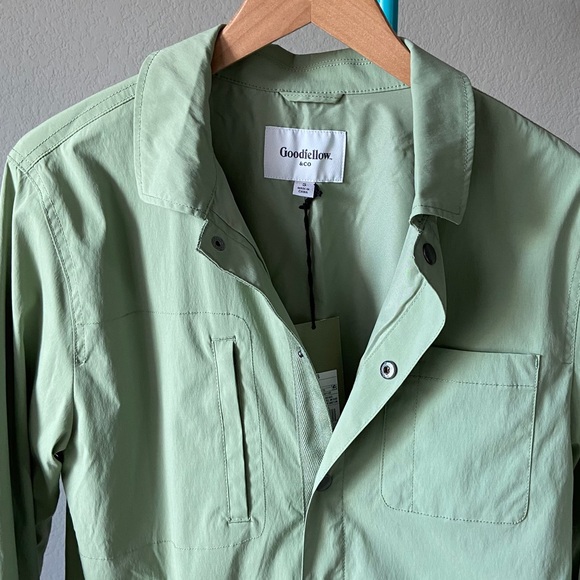 Goodfellow & Co Windbreaker Sage-green JACKET NWT - Picture 3 of 8